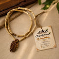 Vrindavan Tulsi Kanthi Mala with Radha Krishna Pendant | Traditional Tulsi Mala for Krishna Devotees